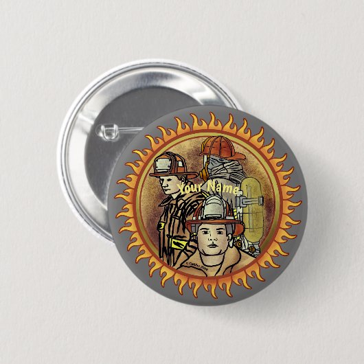 Button der Feuerwehrbruderschaft (Vorne & Hinten)