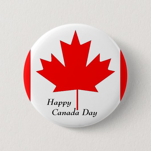 Button der Flagge und des Landes. Kanada rote Ahor (Vorderseite)