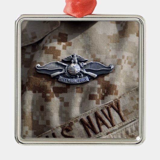 Button der Flotteneinsatzkommandos Ornament Aus Metall (Vorne)