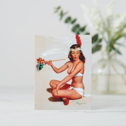 Button der Friedenstruppe Postkarte (Stehend Vorderseite)