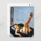 Button der Kontrolle Postkarte (Vorne/Hinten)