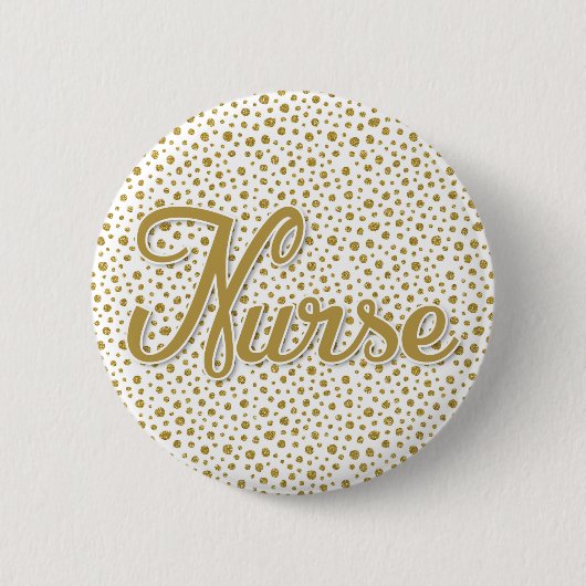 Button der Krankenpflegeleuchte - Glitzer-Punkte f (Vorderseite)