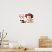 Button der Mustache auf dem Chico Poster (Küche)