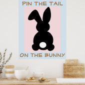 Button Der Schwanz auf der Sonnenseite Poster (Küche)