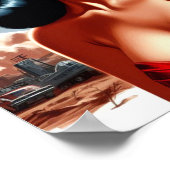 Button der Vintagen Science Fiction Poster (Ecke)