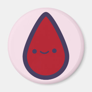 Button der Zeit auf dem Pad Pink Party Game Piece Magnet