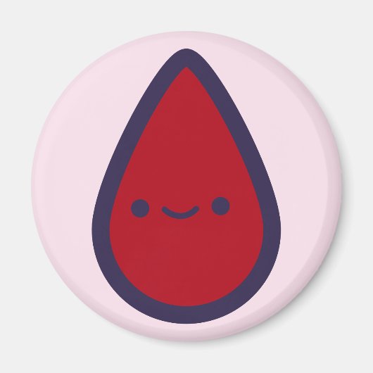 Button der Zeit auf dem Pad Pink Party Game Piece Magnet (Vorne)