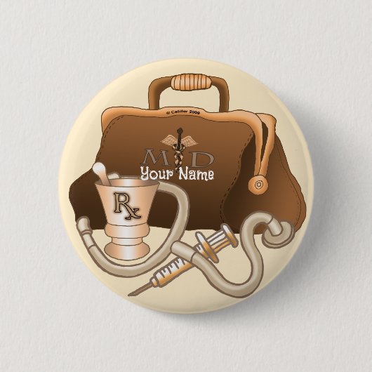 Button des Arztbeutels (Vorderseite)