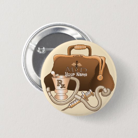 Button des Arztbeutels (Vorne & Hinten)