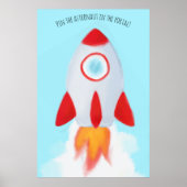 Button des Astronauten im Portal Poster (Vorne)