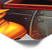 Button des Astronauten Poster (Ecke)