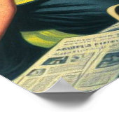 Button des Feuerwehrmanns Poster (Ecke)