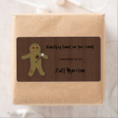 Button des Fluchs auf dem Voodoo Puppen Backetiket (Insitu)