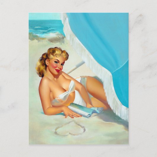 Button des Herzens Postkarte (Vorderseite)