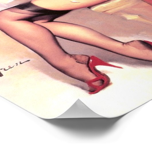 Button des Kleidersaals Poster (Ecke)