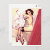 Button des Kleidersaals Postkarte (Vorne/Hinten)