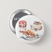 Button des PETIT DEJEUNER (Vorne & Hinten)