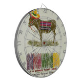 Button des Schwanzes auf dem Donkey Dartscheibe (Vorderseite Links)