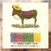 Button des Schwanzes auf dem Donkey Fensteraufkleber (Blatt 2)