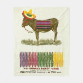 Button des Schwanzes auf dem Donkey Fleecedecke (Vorderseite)