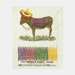 Button des Schwanzes auf dem Donkey Fleecedecke