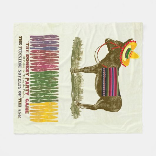 Button des Schwanzes auf dem Donkey Fleecedecke (Vorderseite (Horizontal))