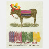 Button des Schwanzes auf dem Donkey Fleecedecke (Vorderseite)