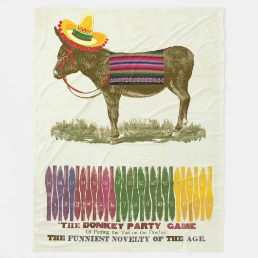 Button des Schwanzes auf dem Donkey Fleecedecke (Vorderseite)