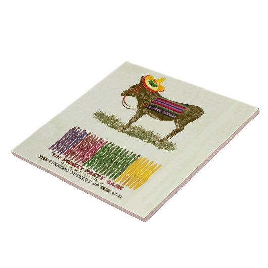 Button des Schwanzes auf dem Donkey Fliese (Seite)