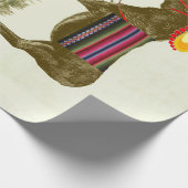 Button des Schwanzes auf dem Donkey Geschenkpapier (Ecke)