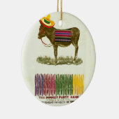 Button des Schwanzes auf dem Donkey Keramik Ornament (Rechts)