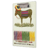 Button des Schwanzes auf dem Donkey Klemmbrett (Links)