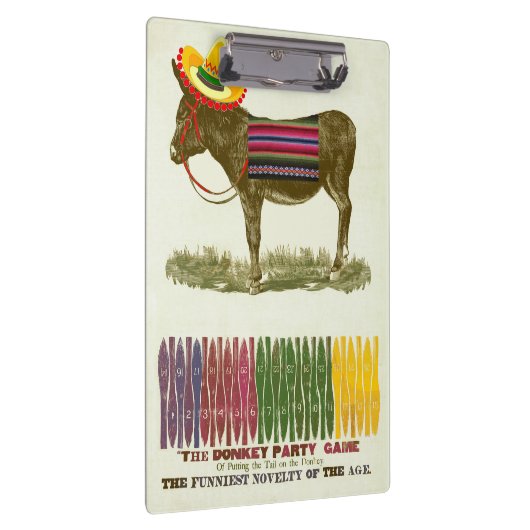 Button des Schwanzes auf dem Donkey Klemmbrett (Rechts)