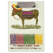 Button des Schwanzes auf dem Donkey Klemmbrett (Vorderseite)