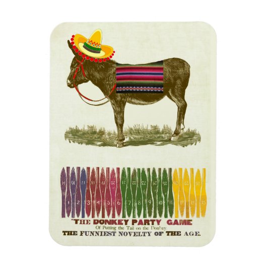 Button des Schwanzes auf dem Donkey Magnet (Vertikal)