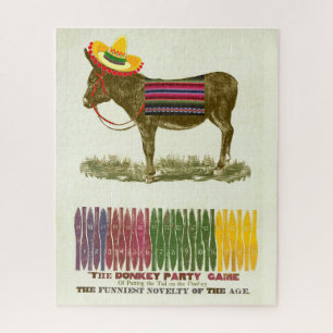 Button des Schwanzes auf dem Donkey Puzzle