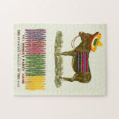 Button des Schwanzes auf dem Donkey Puzzle (Horizontal)