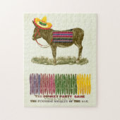 Button des Schwanzes auf dem Donkey Puzzle (Vertikal)