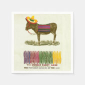 Button des Schwanzes auf dem Donkey Serviette (Vorderseite)