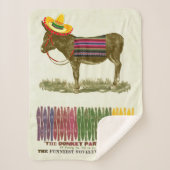 Button des Schwanzes auf dem Donkey Sherpadecke (Vorderseite)