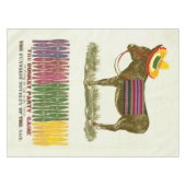 Button des Schwanzes auf dem Donkey Tischdecke (Vorderseite (Horizontal))