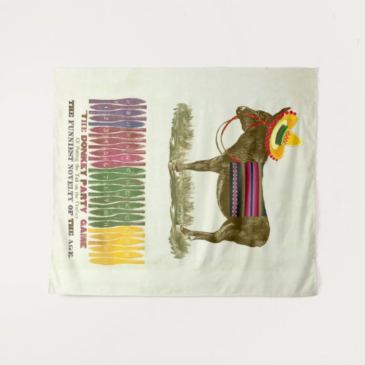 Button des Schwanzes auf dem Donkey Wandteppich (Vorderseite (Horizontal))