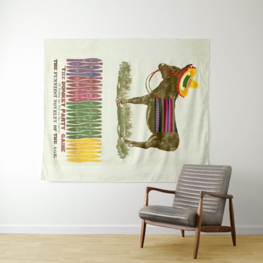 Button des Schwanzes auf dem Donkey Wandteppich (Beispiel (Horizontal))