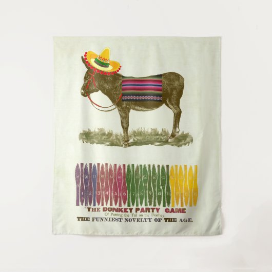 Button des Schwanzes auf dem Donkey Wandteppich (Vorderseite)