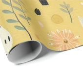 Button des Schwanzes auf dem Donkey Wrapping Paper Geschenkpapier (Rolleneckpunkt)