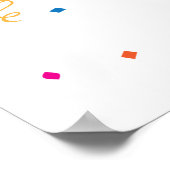 Button des Schwanzes auf dem Zebra (24x36) Poster (Ecke)