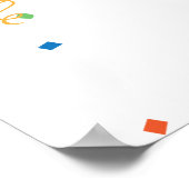 Button des Schwanzes auf dem Zebra Poster (Ecke)