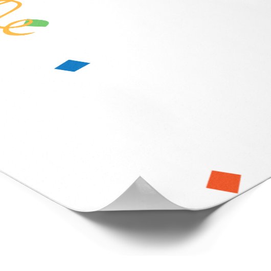 Button des Schwanzes auf dem Zebra Poster (Ecke)