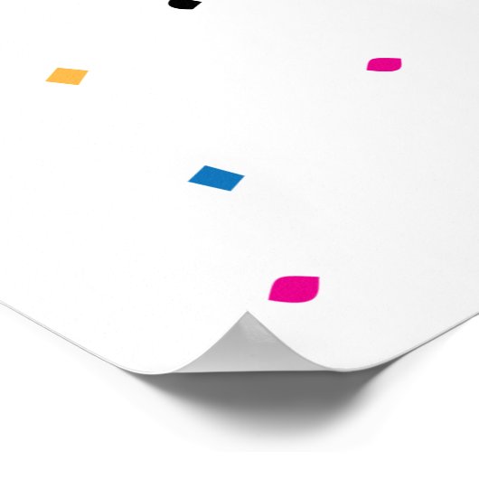 Button des Schwanzes auf der Giraffe (24x36) Poster (Ecke)