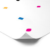 Button des Schwanzes auf der Löwe (24x36) Poster (Ecke)